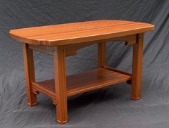 Greene & Greene inspired Custom Inlaid Sapele Coffee Table
